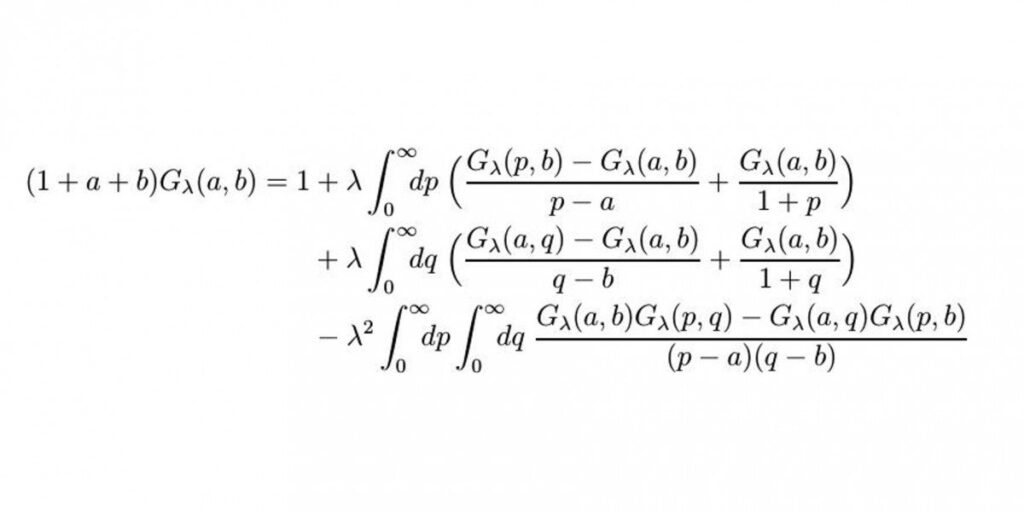 A long differential equation involving multiple integrals